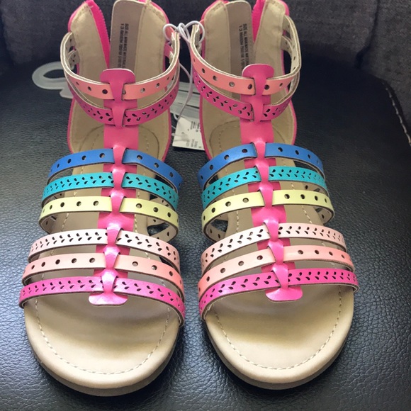 children's place rainbow sandals